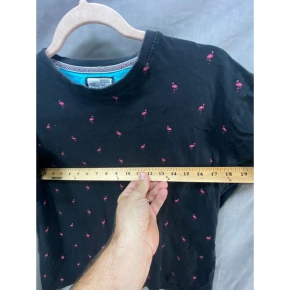 Ping Pong Pro‎ Shirt Women Medium Black Flamingos Short Sleeve Pullover Ladies. - Picture 6 of 8
